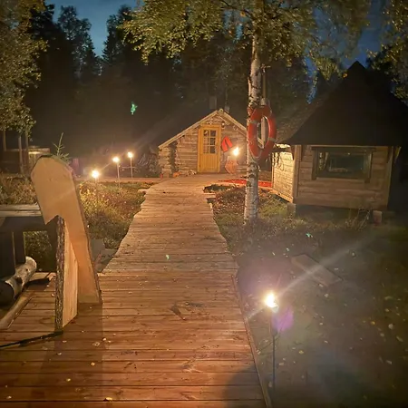 Villa Traditional On Wilderness Island 20km From Rovaniemi